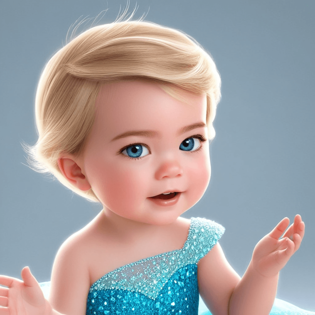 AI-generated baby in superman outfit
