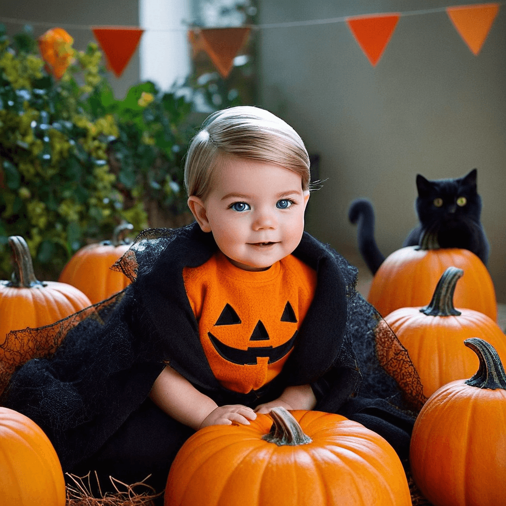 Cover Image for Halloween Baby Photos: Spooky-Cute Costumes and Adorable Autumn Magic